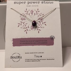 Ruby Zoisite Necklace - Purple Elegance